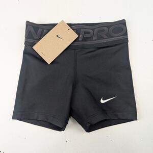 Nike Pro Girls XS Black 3" Bike Shorts